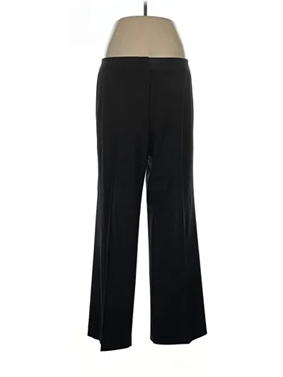 Pre-owned Lafayette 148 Wool Pants In Black