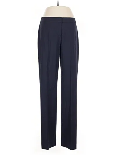 Pre-owned Lafayette 148 Wool Pants In Blue
