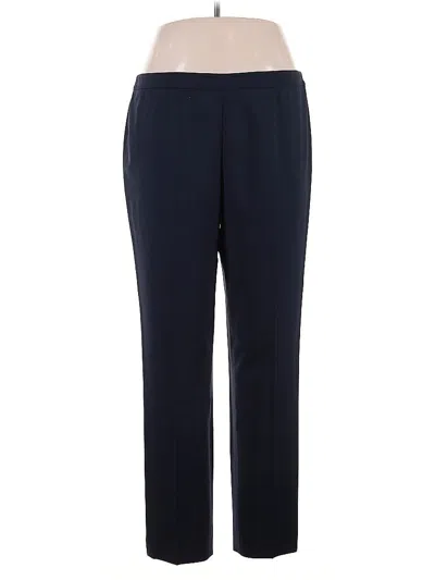 Pre-owned Lafayette 148 Wool Pants In Blue