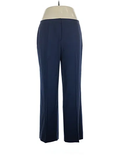Pre-owned Lafayette 148 Wool Pants In Blue