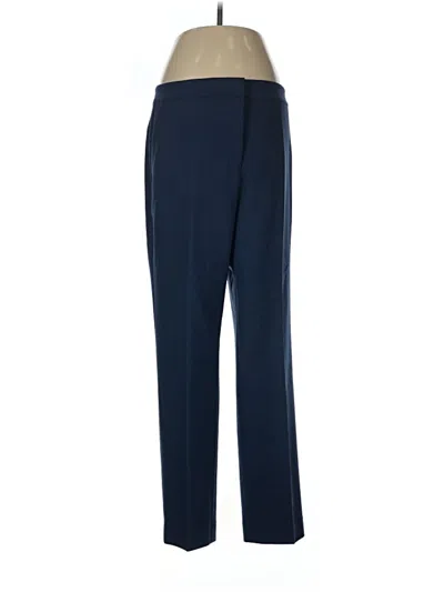 Pre-owned Lafayette 148 Wool Pants In Blue