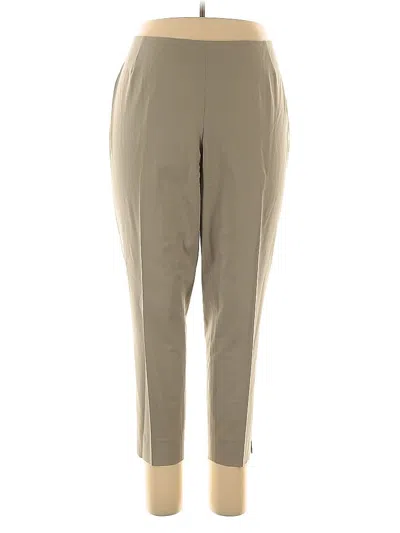 Pre-owned Lafayette 148 Wool Pants In Brown