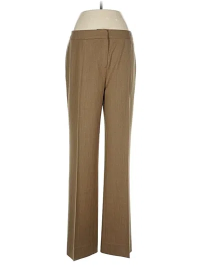 Pre-owned Lafayette 148 Wool Pants In Brown