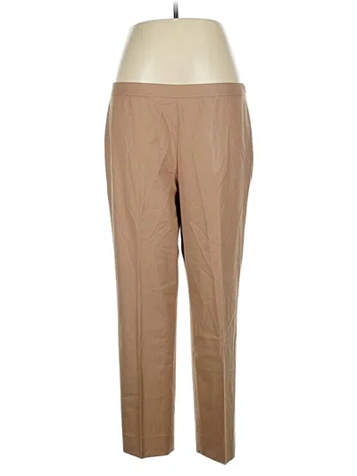 Pre-owned Lafayette 148 Wool Pants In Brown