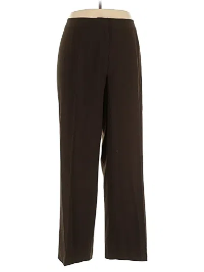Pre-owned Lafayette 148 Wool Pants In Brown