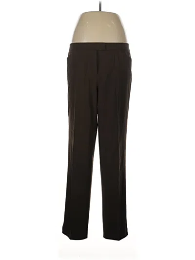 Pre-owned Lafayette 148 Wool Pants In Brown