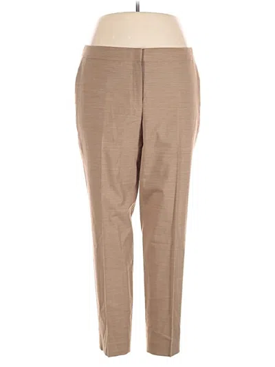 Pre-owned Lafayette 148 Wool Pants In Brown
