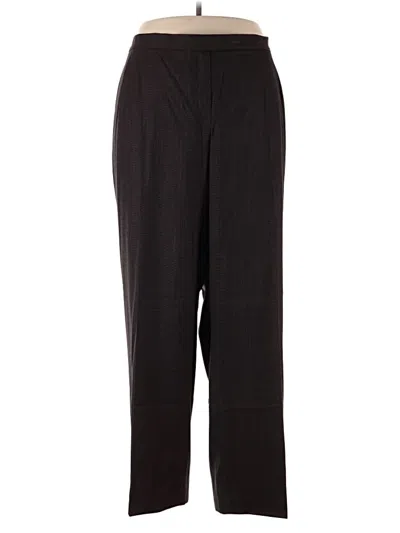 Pre-owned Lafayette 148 Wool Pants In Brown