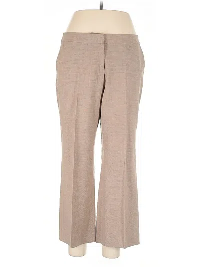 Pre-owned Lafayette 148 Wool Pants In Brown