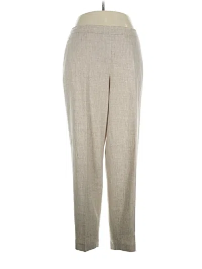 Pre-owned Lafayette 148 Wool Pants In Brown