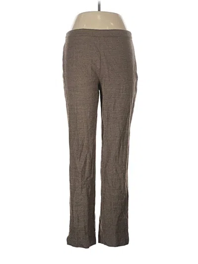 Pre-owned Lafayette 148 Wool Pants In Brown