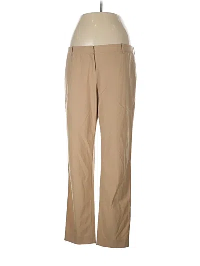 Pre-owned Lafayette 148 Wool Pants In Brown