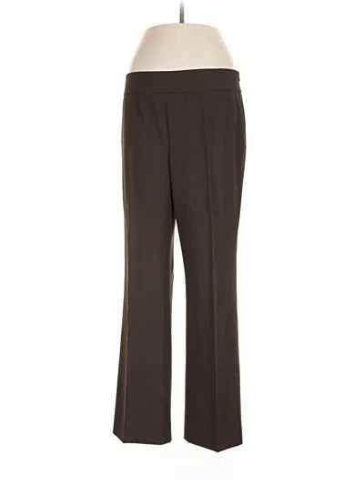 Pre-owned Lafayette 148 Wool Pants In Brown