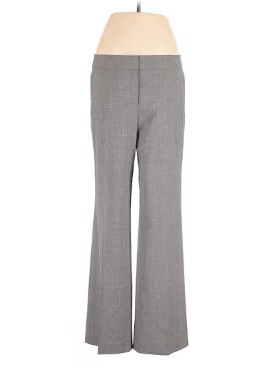 Pre-owned Lafayette 148 Wool Pants In Gray