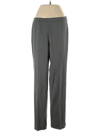 Pre-owned Lafayette 148 Wool Pants In Gray