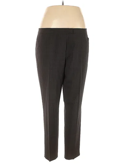 Pre-owned Lafayette 148 Wool Pants In Gray