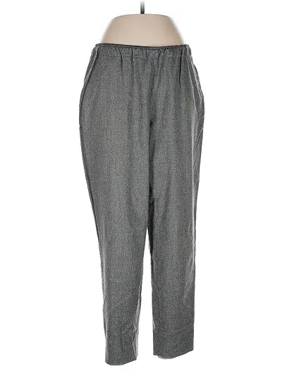 Pre-owned Lafayette 148 Wool Pants In Gray