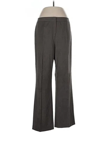 Pre-owned Lafayette 148 Wool Pants In Gray
