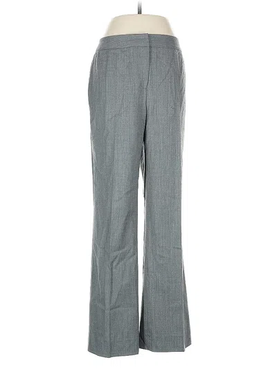 Pre-owned Lafayette 148 Wool Pants In Gray