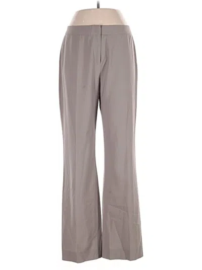 Pre-owned Lafayette 148 Wool Pants In Gray