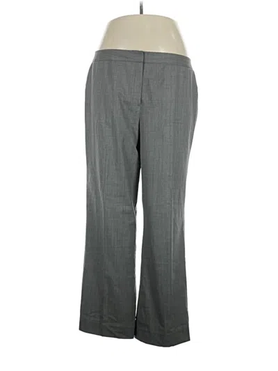Pre-owned Lafayette 148 Wool Pants In Gray