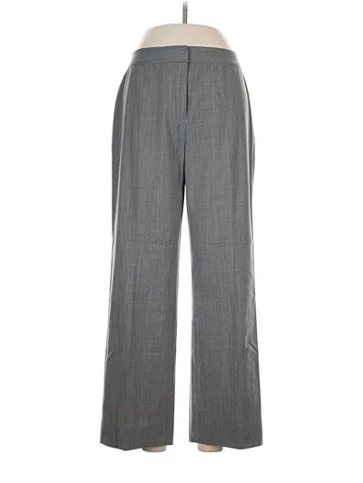 Pre-owned Lafayette 148 Wool Pants In Gray