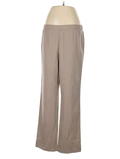 Pre-owned Lafayette 148 Wool Pants In Tan