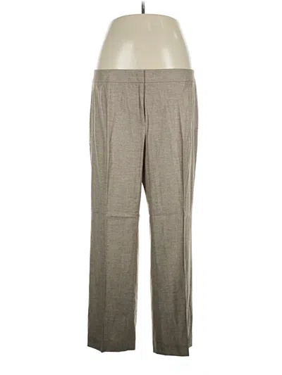 Pre-owned Lafayette 148 Wool Pants In Tan