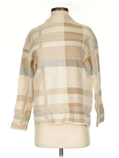 Pre-owned Lafayette 148 Wool Pullover Sweater In Tan