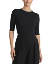 Lafayette 148 Wool Silk Beaded Sweater In Black
