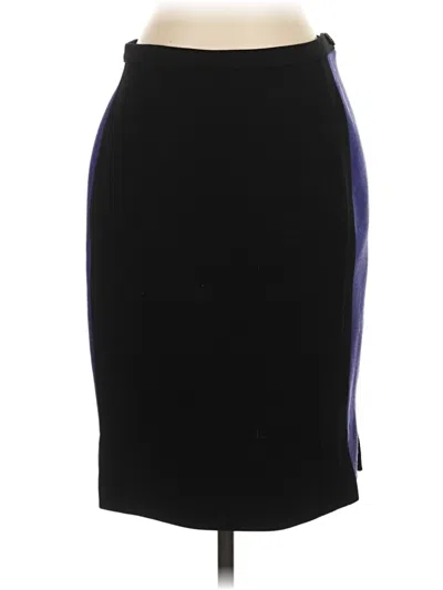 Pre-owned Lafayette 148 Wool Skirt In Black