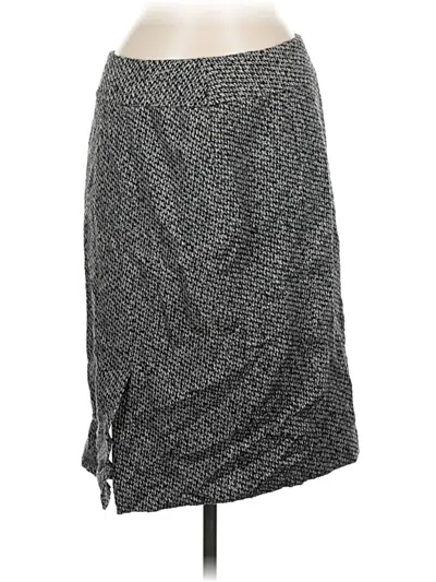 Pre-owned Lafayette 148 Wool Skirt In Gray