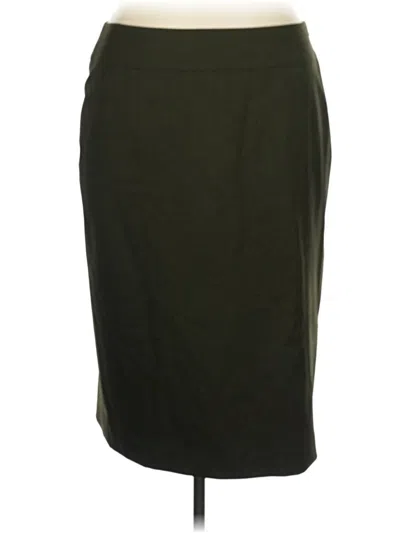 Pre-owned Lafayette 148 Wool Skirt In Green