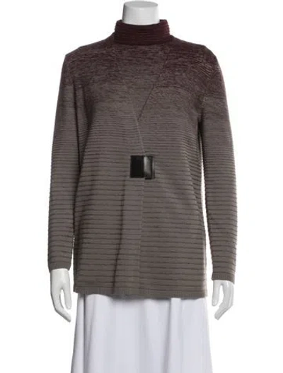 Pre-owned Lafayette 148 Wool Striped Set