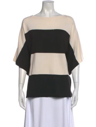 Pre-owned Lafayette 148 Wool Striped Sweater
