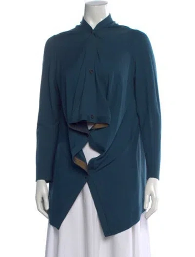 Pre-owned Lafayette 148 Wool Sweater In Blue