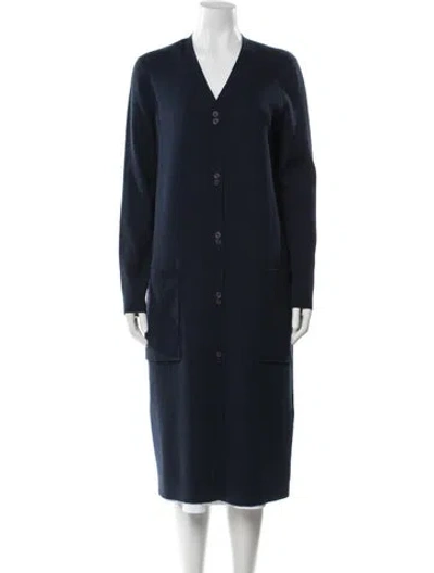Pre-owned Lafayette 148 Wool Sweater In Blue