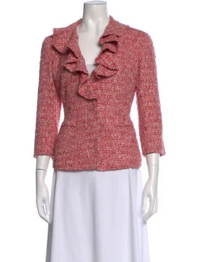 Pre-owned Lafayette 148 Wool Sweater In Red