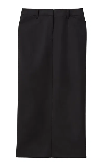Lafayette 148 Wool Trouser Skirt In Black
