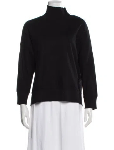 Pre-owned Lafayette 148 Wool Turtleneck Sweater In Black