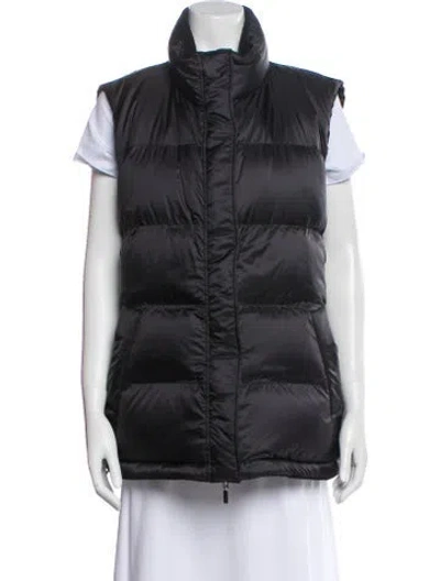 Pre-owned Lafayette 148 Wool Vest In Gray