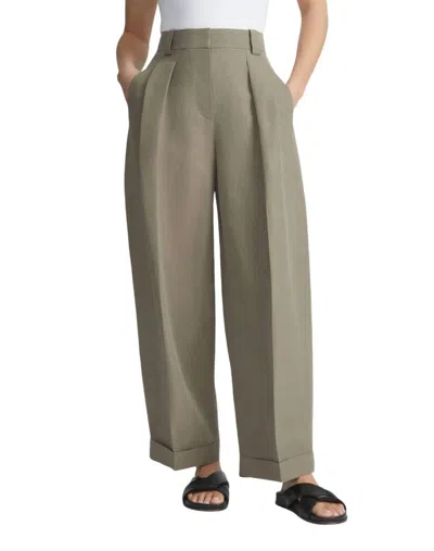 Lafayette 148 Wyatt Barrel Leg Pants In Concrete In Grey