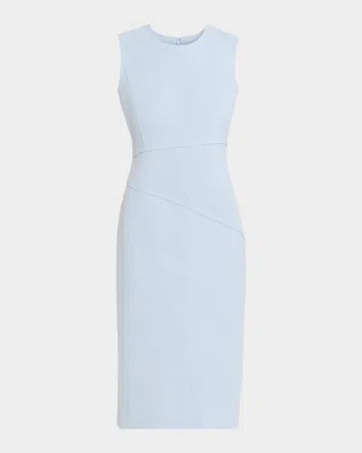 Lafayette 148 X The Morning Show Wrap-front Cotton Dobby Blazer In Blue