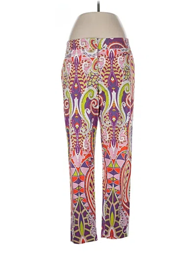 Pre-owned Lafayette 148 Yoga Pants In Purple