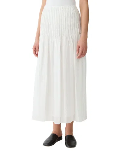 Lafayette 148 New York Yoke Skirt In Neutral