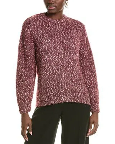 Pre-owned Lafayette 148 York Blouson Sleeve Donegal Mohair & Wool-blend Sweater In Date Multi