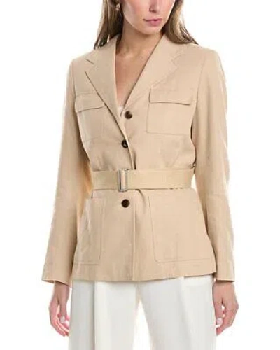 Pre-owned Lafayette 148 York Knox Jacket Women's In Brown
