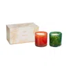 Lafco Absinthe Plum And Woodland Spruce Candle Duo (limited Edition)