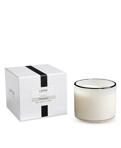 Lafco Champagne 3-wick Candle, 30 Oz. In White