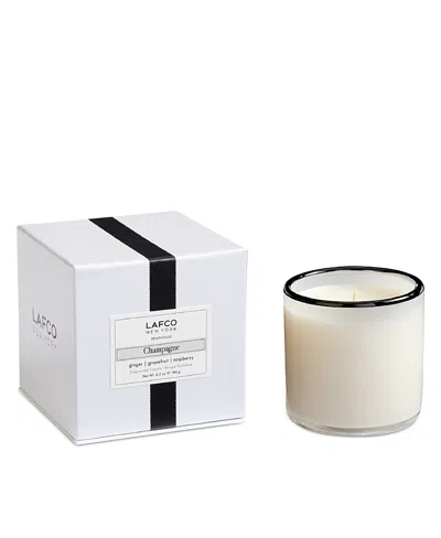 Lafco Champagne Classic Candle, 6.5 Oz. In White